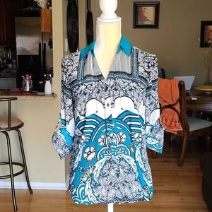 Express Original Fit Portofino Blouse Small